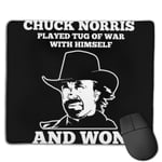 Chuck Norris Tug of War Quote Customized Designs Non-Slip Rubber Base Gaming Mouse Pads for Mac,22cm×18cm， Pc, Computers. Ideal for Working Or Game