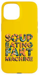 Coque pour iPhone 15 Machine à pet à soupe avec citation amusante