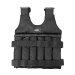 Ducomi Luc Gilet Lesté Ajustable - Gilet Lesté avec Sacs de Sable Amovibles - Fitness, Entraînement de Gym, Gilets Lestés, Corsage Epais - Poids Non Inclus (20 kg)