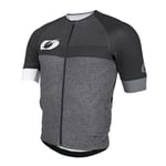 O'NEAL | Maillot VTT | DH Downhill FR Freeride | Tissu Respirant, Ourlet élastique, Manches Courtes | Maillot Aerial Split | Adulte | Gris Noir | Taille S