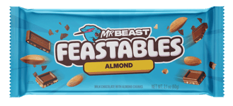 MrBeast Feastables Almond Milk Chocolate Bar 60g