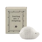 East of India Ceramic Sending You A Hedgehug In Gift Box -  Pick Me Up Gift Idea