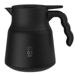 Hario V60 Insulated Stainless Steel Server PLUS - 03 800ml , Black