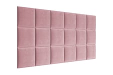 AVENEL Stoppad Väggpanel 30x30 cm Rosa - Väggpanel