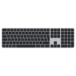 Apple Magic Keyboard med Touch ID och numerisk del till Mac-modeller med Apple-chip (USB‑C) – turkiskt (Q-tangentbord) – svarta tangenter