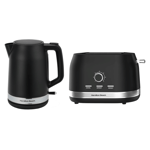 Hamilton Beach Ella 1.7L Jug Kettle and 2 Slice Toaster Matte Set Black