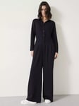 HUSH Elora Wide Leg Jumpsuit, Midnight Navy