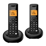 Alcatel E260S Voice Duo - Cordless Phone with answering machine and 2 Handsets - Landline Home Phones - Call Blocking Telephones - UK Only