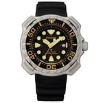 Citizen Montre pour Homme Analogique Eco-Drive avec Un Bracelet en Caoutchouc Promaster Marine