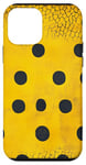 Coque pour iPhone 12 mini Jaune Minimaliste Polka Dots Définition Vêtements