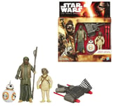 Boîte 3 Figurine Action BB-8 de Unkar Thug et Michele Scavenger 10cm Wars Hasbro