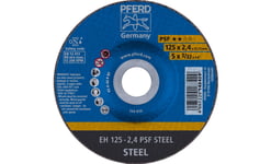 Pferd Eh 125-2,4 Psf Steel, Stål, Pferd, 2,22 Cm, 12,5 Cm, 12200 Rpm, 25 Styck