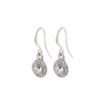 Pilgrim Clementine Recycled Earrings Crystal Silver-plated, 2st