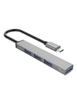 ORICO USB to USB 3.0 + 3x USB 2.0 Hub Adapter (gray) USB hub - USB 3.0 - 4 ports - Grå