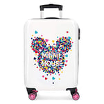 Disney Minnie Magic White Cabin Suitcase 37 x 55 x 20 cm Rigid ABS Combination Lock 33 Litre 2.8 kg 4 Double Wheels Hand Luggage