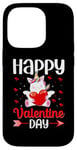 iPhone 14 Pro Unicorn Happy Valentine Day Couple Funny Unicorns Lovers Case