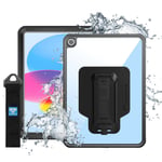 Armor-X (MXS Series) IP68 Waterproof (1.5M) & Shockproof Tablet Case for iPad 10.9 (10th Gen) KickStand - Integrated X-Mount Type-T adaptor (Support Armox-X X-Mount Type-T Mount Accessories)