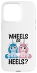 Coque pour iPhone 15 Pro Max Wheels Or Heels Licorne Sexe Révélez Future Parent Papa Maman