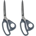 Clauss 18080 9-Inch Titanium Bonded Ultra Flex Bent Shear - Grey (Pack of 2)