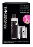 Gel Nail Polish Remover Kit Sensationail Acetone Foils Tool Dropper & Buffer Set