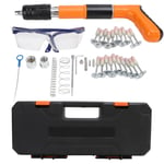 Ej.life - Kit de pistolet à ongles, 3 vitesses, pression réglable, cloueur mural en béton pour plafond, Portable, pour la décoration et