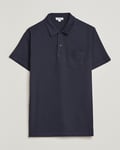 Sunspel Riviera Polo Shirt Navy