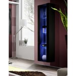 Vitrine LED Murale Design "Fly II" 170cm Noir