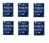 6 Sacs De Tena Men Scudo Protecteur Niveau 0 De 14 Absorbants Masculins Noirs