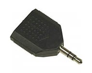 Deltaco Multimedia-adapter Y-split 1x3,5mm till 2x3,5mm