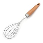 WE-WHLL Stainless Steel Egg Beater Hand Mixer Multifunction Cake Stirring Whisk Frother Wooden handle Kitchen Gadgets