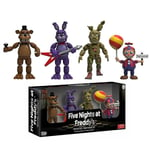 2024 Five Nights At Freddy's Actionfigur FNAF Skräckspel Foxy Bonnie Bear Samlarmodell 4 st Figurer Leksaker Förpackade Gåvor B