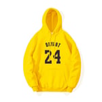 (2424 yellow-S）mies Basketball sport huppari BRYANT 24 kyltti painettu luonnonvalkoinen