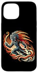 Coque pour iPhone 15 Aztec Warrior Mask Ancient Civilization Mexican Heritage