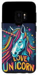 Coque pour Galaxy S9 Costume de licorne Pretty Love