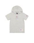 Champion Legacy Retro Sport B (306855) - SS Hooded T-Shirt, Gray Melange, 7-8 years (S) Child FW24