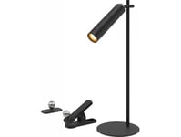 Lampa Biurkowa V-Tac Lampa Biurkowa V-Tac 4W1 37Cm Kinkiet Klips Latarka 3W Led Czarna Vt-7413 4000K 300Lm