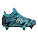 Optimum Aztec Moulded Stud Laceless Football Boots - Lightweight Comfort, Superior Mobility, Precision, Secure Fit - Enhanced Traction for Agile Movement - Size 13 Blue