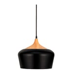 Pauleen 48146 Pure Delight luminaire suspensions avec esthétique Bois Lampe au Design scandinave max40W E27 230 V Métal, Noir, Gris