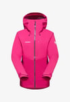 MAMMUT ALTO GUIDE HOODED HARDSHELL WATERPROOF JACKET IN PINK SIZE XL *RRP £260