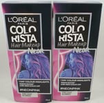 L'Oreal Colorista Neon Pink Hair Makeup Hair Colour 30ml x 2