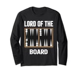 Lord of the Board board game for backgammon fans Long Sleeve T-Shirt