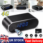 4G 1080P HD Micro Camera Clock Micro Home Security Night Vision Nanny Cam Alarm