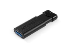 Verbatim PinStripe USB-sticka 256 GB USB Type-A 3.2 Gen 1 (3.1 Gen 1) Svart