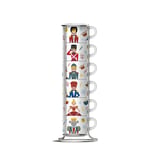 Bialetti - Moka Express CC 2024 espressokoppar i ställ 6,5 cl 6-pack multi