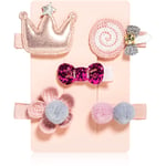 BrushArt KIDS Little princess hair clip set Hårnåle Pink