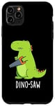 Coque pour iPhone 11 Pro Max Dino-saw Jeu de mots drôle dinosaure