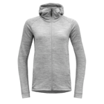 Devold Nibba Merino Jacket Hood ulljakke dame Grey Melange GO 264 470 C 770A L 2024