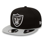 New Era Las Vegas Raiders NFL Cotton Block Noir Gris Casquette 9Fifty Réglable avec Snapback