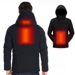 ZWPY Electric Heating Jacket,Men and Women USB Recharge Heating Cotton Clothes,Winter Keep Warm Electro-Thermal Work Clothes,L