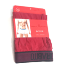 PASCAL MORABITO BOXER EN COTON STRETCH COLORIS ROUGE GRENAT TAILLE XL